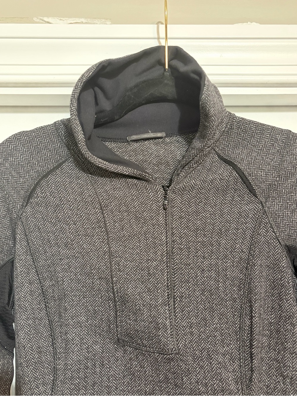 Lululemon Think Fast Pullover Herringbone - Picture 3 of 9